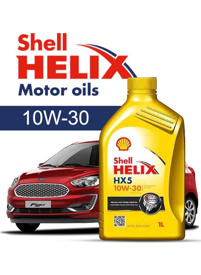 Shell Engine Oil – For FORD Figo  2024 - 2015، 4 Liter،  10w30 Shell - 2015 2016 2017 2018 2019 2020 2021 2022 2023 2024 