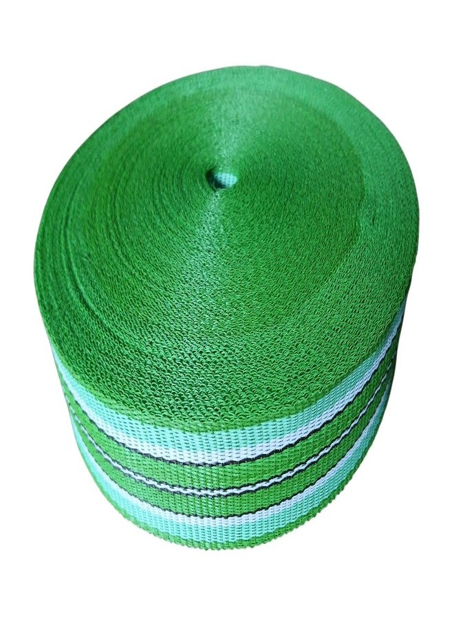BASRAH NIWAR 2 Inch Wide Nylon Niwar Roll - 60 Meter Long Heavy-Duty Durable Webbing Strap for Charpai, Bags, Pet Harness, Furniture & DIY Projects - Strong Material for Multipurpose Use (Green) - Image 1