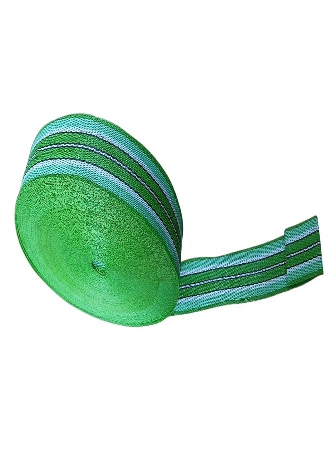 BASRAH NIWAR 2 Inch Wide Nylon Niwar Roll - 60 Meter Long Heavy-Duty Durable Webbing Strap for Charpai, Bags, Pet Harness, Furniture & DIY Projects - Strong Material for Multipurpose Use (Green) - Image 2
