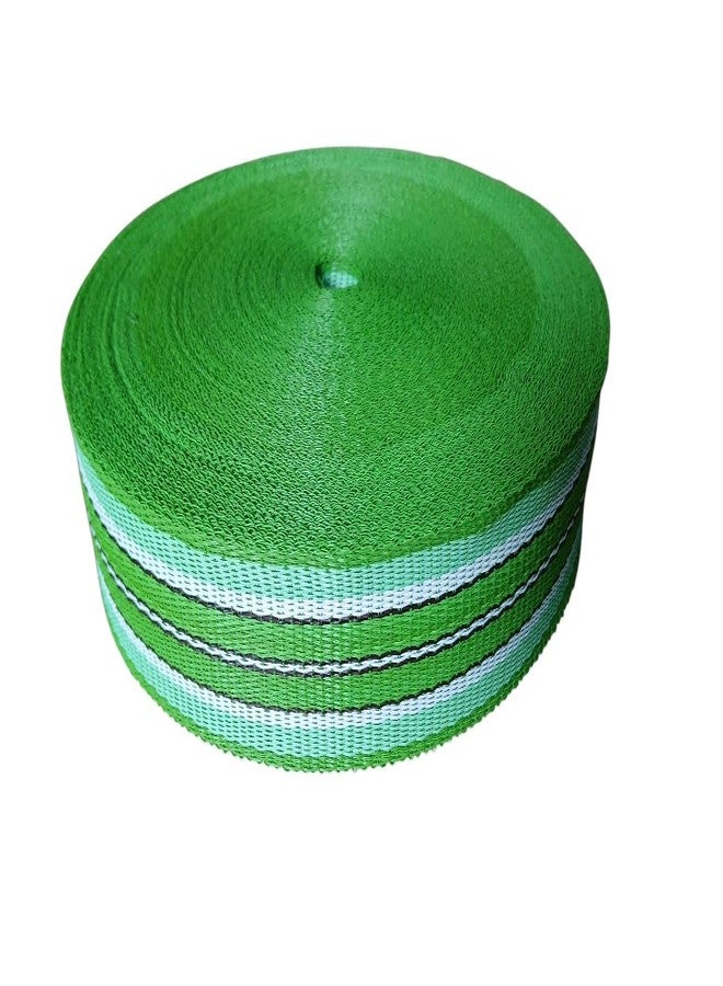 BASRAH NIWAR 2 Inch Wide Nylon Niwar Roll - 60 Meter Long Heavy-Duty Durable Webbing Strap for Charpai, Bags, Pet Harness, Furniture & DIY Projects - Strong Material for Multipurpose Use (Green) - Image 4