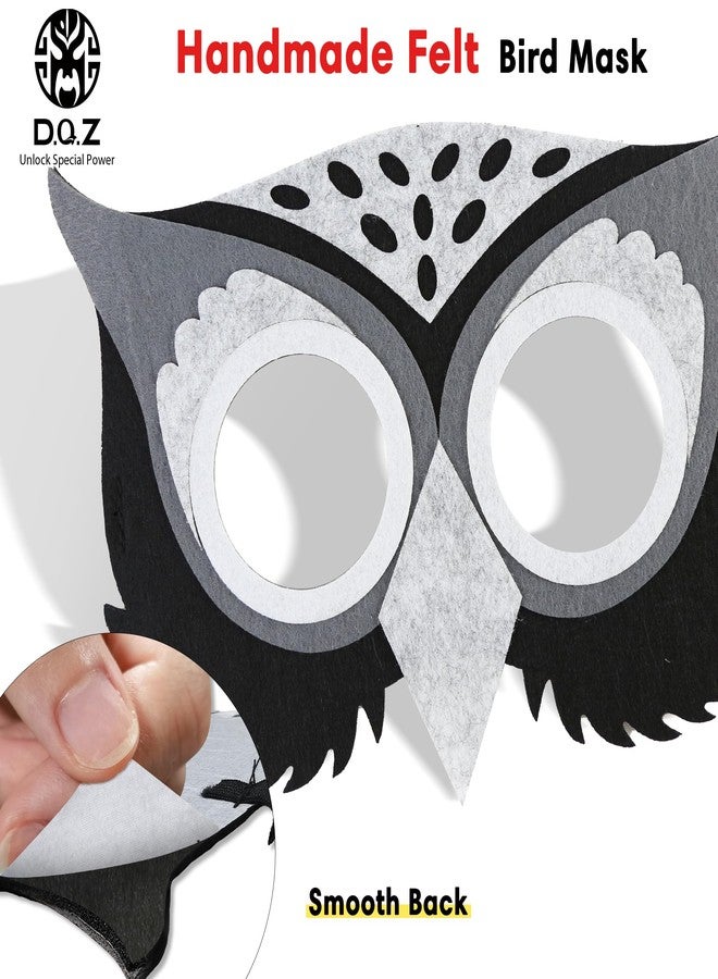 D.Q.Z Double-Sided Bird Wings Owl Costume for Kids Dress Up Clothes Feather Headband, Toddlers Eagle Animal Role Play Halloween (Snowy Owl) - Image 4