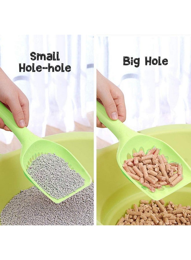 VAYINATO Petzlifeworld Cat Litter Scoop 2 In 1 Set For Small Hole And Big Hole Pack Of 2 (Colour May Varry), Multicolour - Image 5