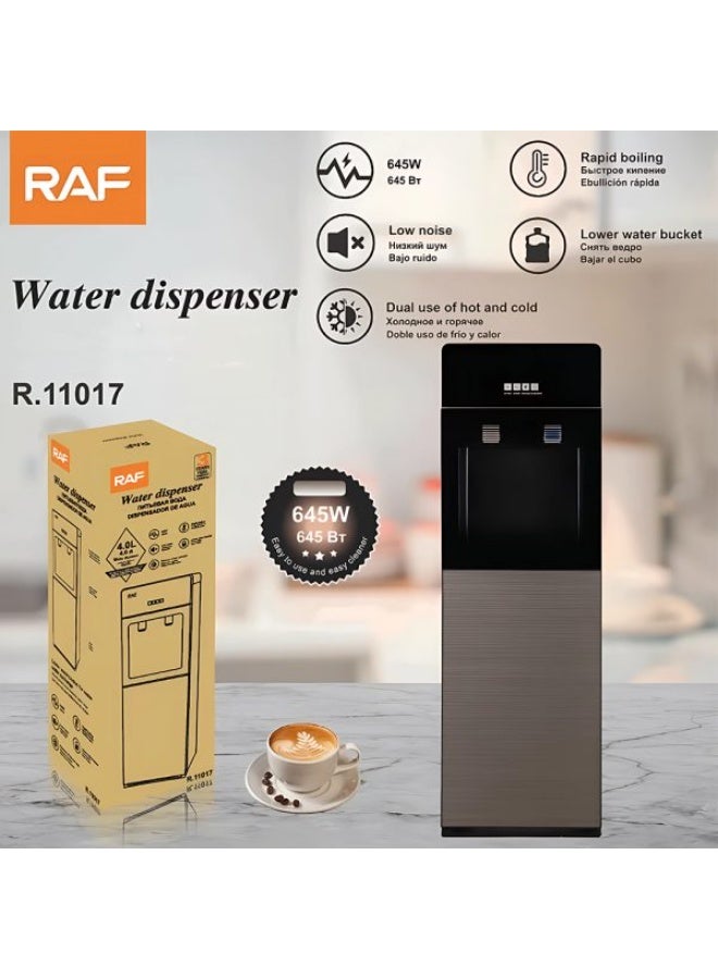 آر إيه أف موزع مياه RAF - تسخين وتبريد سريع بقوة 645 واط، سعة 4 لترات ساخنة + 1 لتر بارد، تصميم تحميل سفلي، تشغيل منخفض الضوضاء، تحكم مزدوج في درجة الحرارة للاستخدام المنزلي والمكتبي - Image 5