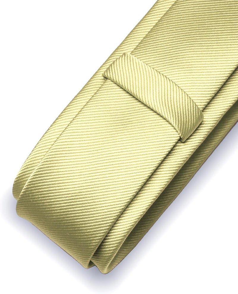 RBOCOTT 2.4" Solid Color Skinny Tie for Men Slim Necktie(6cm) - Image 3