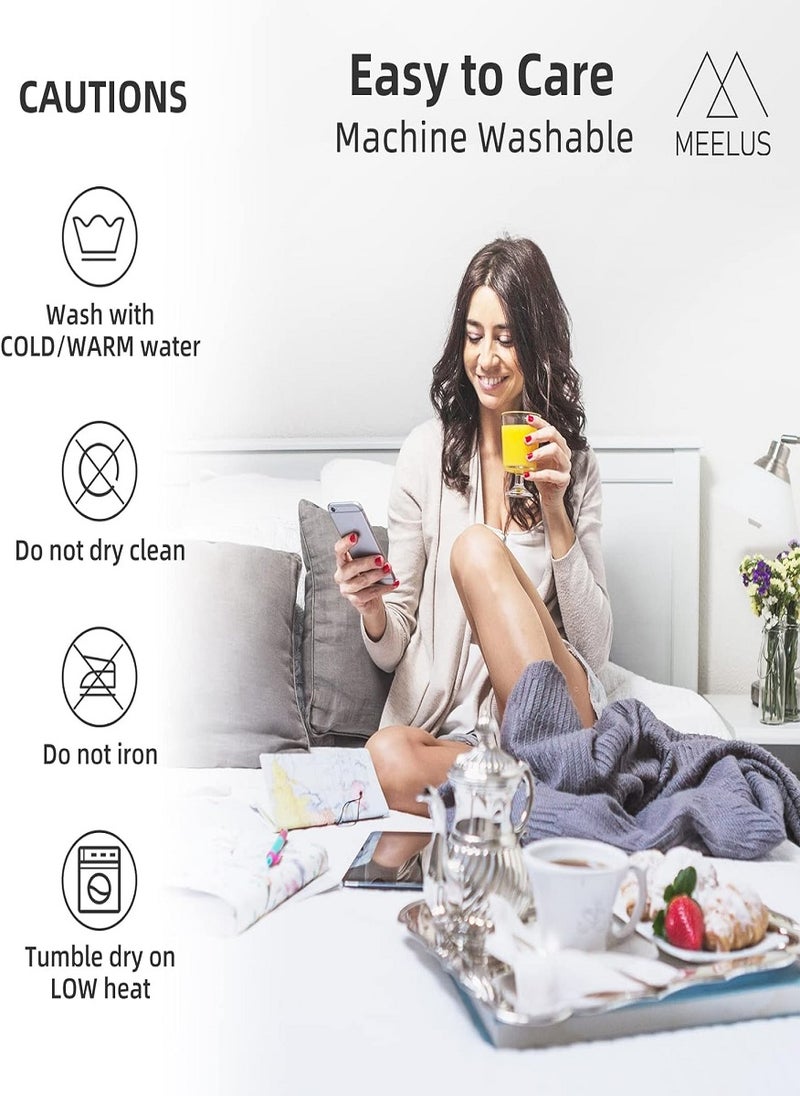 بلوبيري واقي مرتبة جيد التهوية، غطاء مرتبة فائق النعومة 140×200+25 سم - Image 5