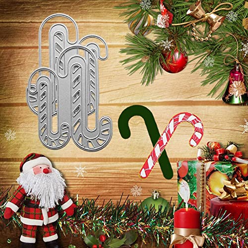 CPEI Christmas Metal Cutting Dies Candy Cane Die Cuts Embossing Stencil for Card Making DIY Scrapbooking/Photo Album Decorative Embossing Paper Cards (Candy Cane) - Image 2