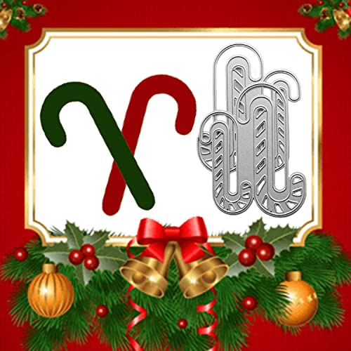 CPEI Christmas Metal Cutting Dies Candy Cane Die Cuts Embossing Stencil for Card Making DIY Scrapbooking/Photo Album Decorative Embossing Paper Cards (Candy Cane) - Image 4