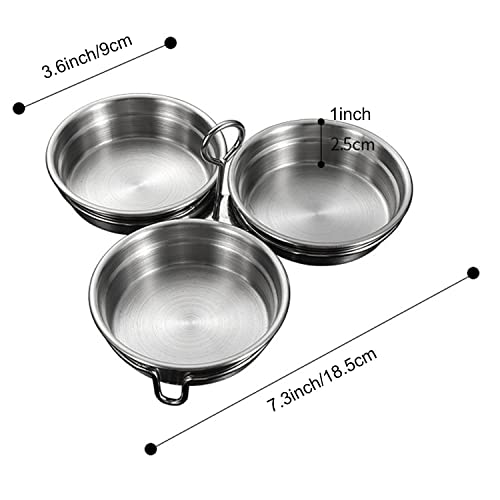 Kosmosta Stainless Steel Egg Poacher, Perfect Poached Egg Maker, Round Egg Cooker Rings For Breakfast Cooking Tool 3 Poached Egg Cups - Image 3