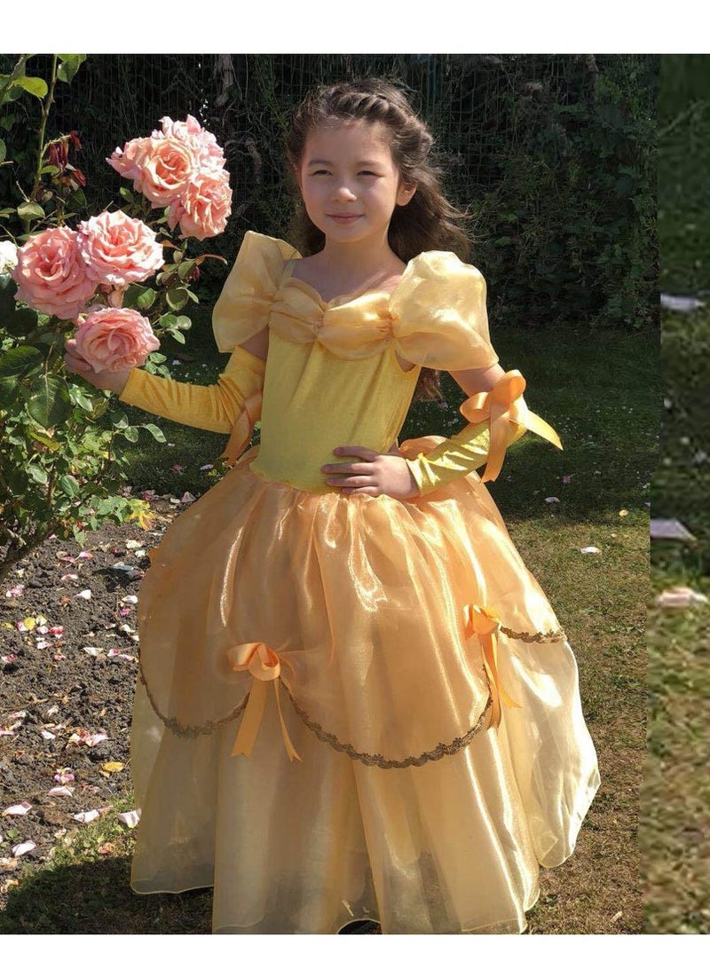 ميكسد الأميرة اللباس ، فستان الأميرة فتاة أنيقة ، رائع الأميرة توتو الكتف تصميم السباغيتي ، مصنوعة من ألياف البوليستر تنفس لينة ، ومناسبة جدا للحزب ، 120cm - Image 4