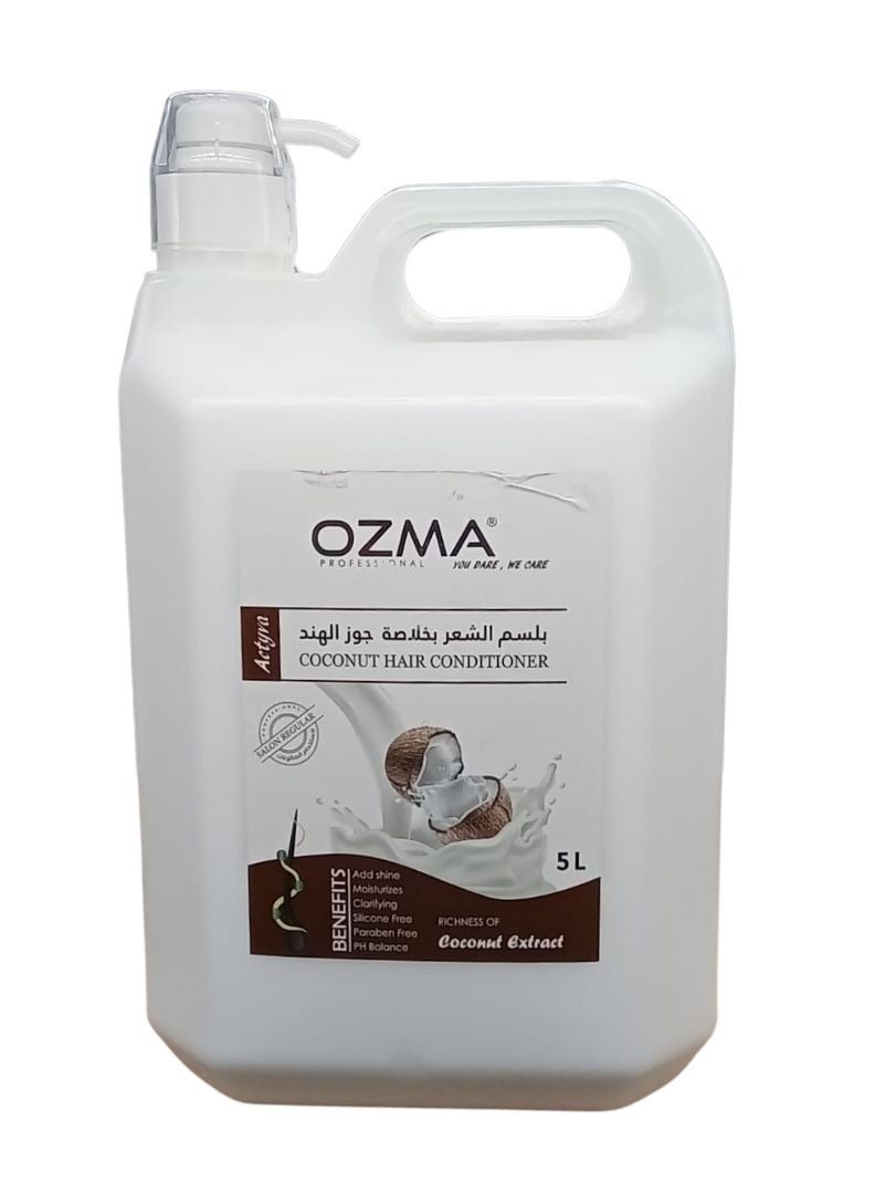 Ozma Professional بلسم أوزما المرطب للشعر. تركيبة مطورة. منشط- لكل أنواع الشعر. بخلاصة جوز الهند 5 ليتر - Image 1