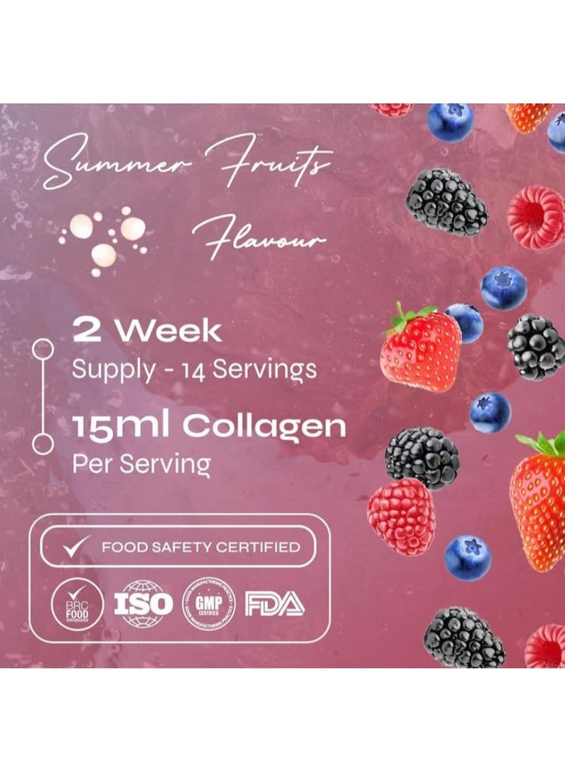 Known Advanced Hydrolysed Marine Collagen Liquid – 5000 mg Collagen, Vitamin A & C – Skin, Hair & Nail Support – Summer Fruits Flavour – 210 ml Bottle, 3rd Party Tested - Image 4