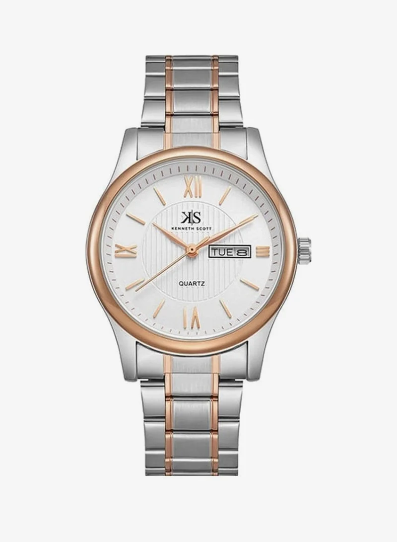 Kenneth Scott Stainless Steel Analog Watch K23029-KBKW - 38 mm