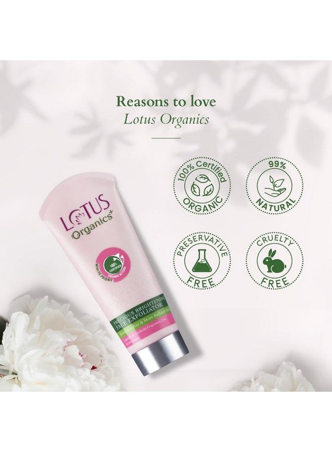 Lotus Organics+ Precious Brightening Face Exfoliator | Gentle And Effective Organic Face Scrub | 50G  - Image 5
