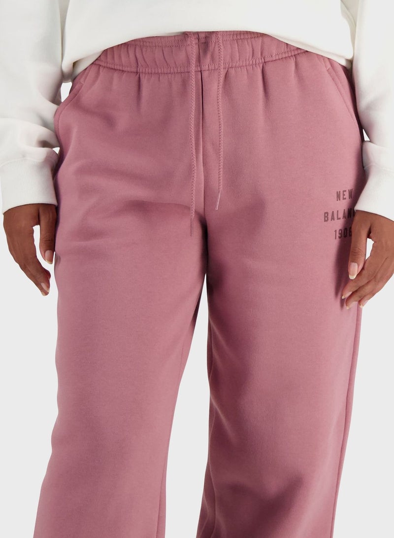 New Balance Iconic Collegiate Fleece Sweatpants - Image 4