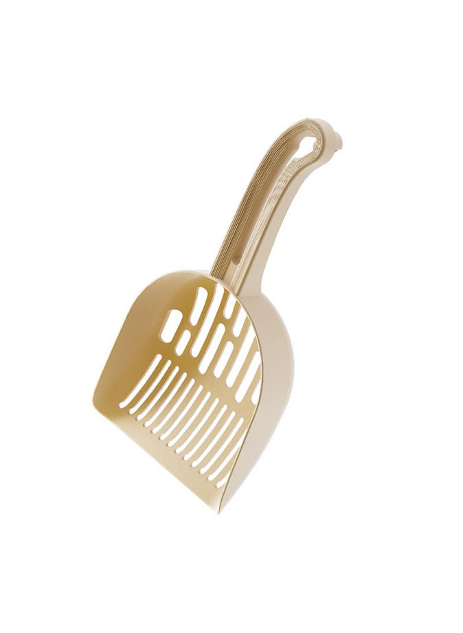 Cat Litter Shovel Portable Hanging Deep Cat Litter Scoop Shovel Beige  - Image 1