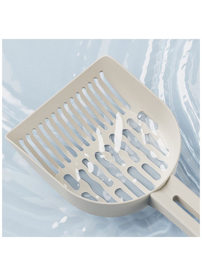 Cat Litter Shovel Portable Hanging Deep Cat Litter Scoop Shovel Beige  - Image 4