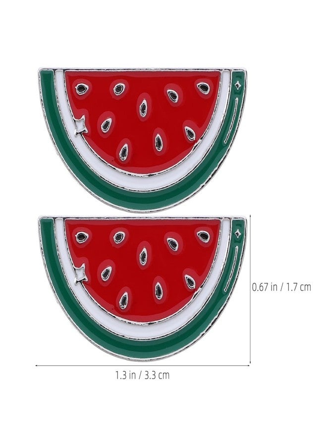 ifundom Watermelon Brooch Pin for Women Alloy Fruit Lapel Pin Jewelry Clothing Decoration Scarf Brooch Sweater for Casual and Formal Occasion - Image 2