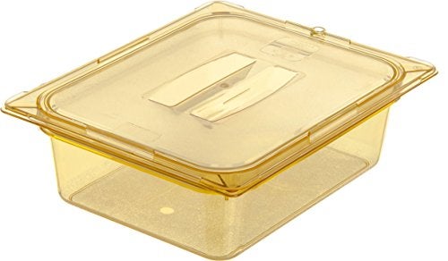 Carlisle FoodService Products 10421B13 StorPlus High Heat Food Pan, 4" Deep, Half Size, Amber - Image 3