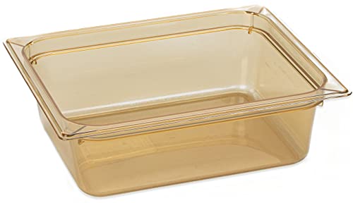 Carlisle FoodService Products 10421B13 StorPlus High Heat Food Pan, 4" Deep, Half Size, Amber - Image 4