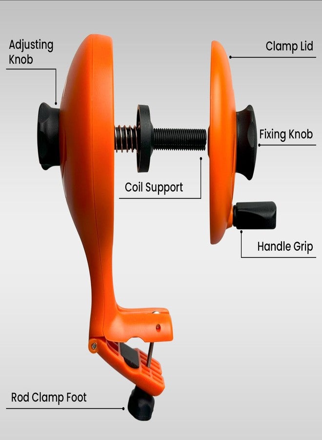 Pristis Fishing Line Winder, Reel Spooler with Unwinding System, Spool Holder with Handhold & Clamps, Anti-Twist Spooling Station, Adjustable Versatile Accessories for Baitcasting and Spinning Reel - Image 2