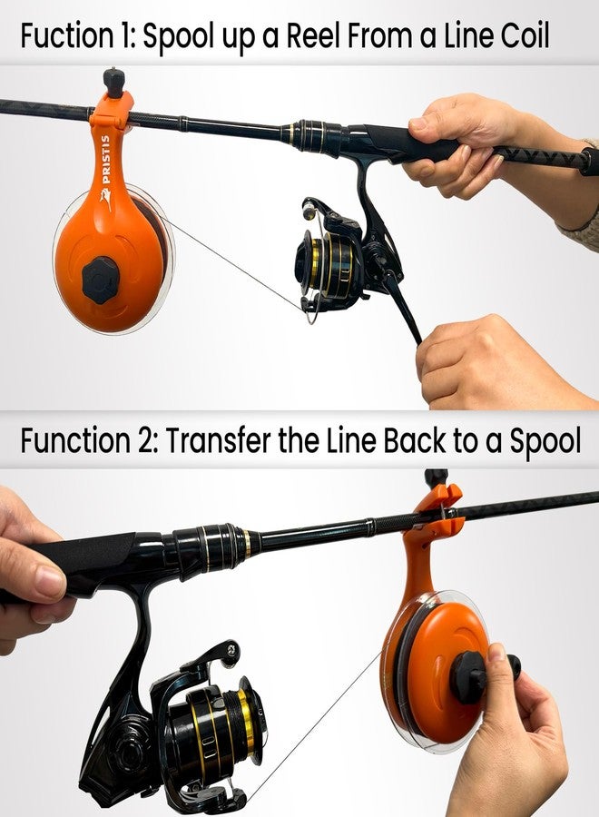 Pristis Fishing Line Winder, Reel Spooler with Unwinding System, Spool Holder with Handhold & Clamps, Anti-Twist Spooling Station, Adjustable Versatile Accessories for Baitcasting and Spinning Reel - Image 4