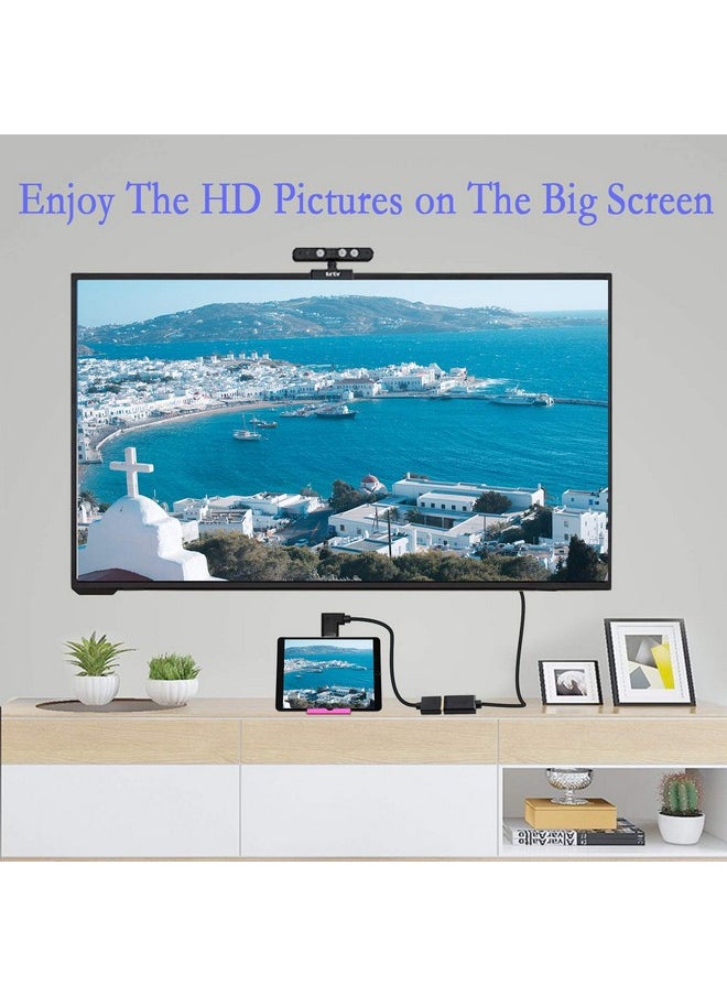 15Cm Mini Hdmi To Hdmi Short Cable 90 Degree Right Angle High Speed Mini Hdmi Male To Hdmi 2.0 Male Adapter Support 4K@60Hz Youcheng For Raspberry Pi Tablet Camera Etc (R)