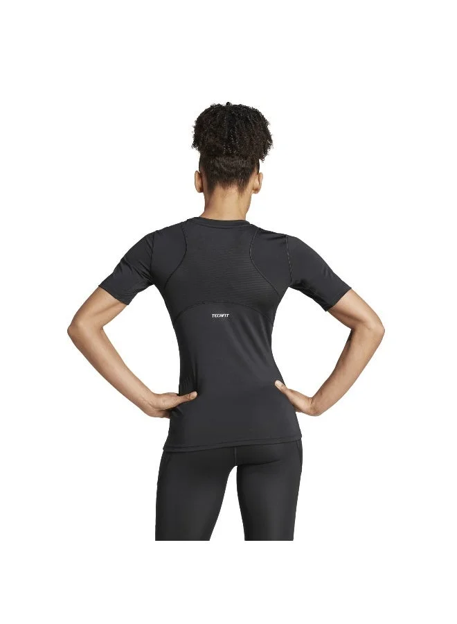 Adidas Black TECHFIT Training T-Shirt for Women | Best Price UAE