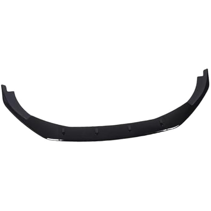 Jiawu Front Bumper Lip Spoiler Splitter Gloss Black, Improvement of Aerodynamic Performance for MK6 GTD 2008-2012 - Image 2