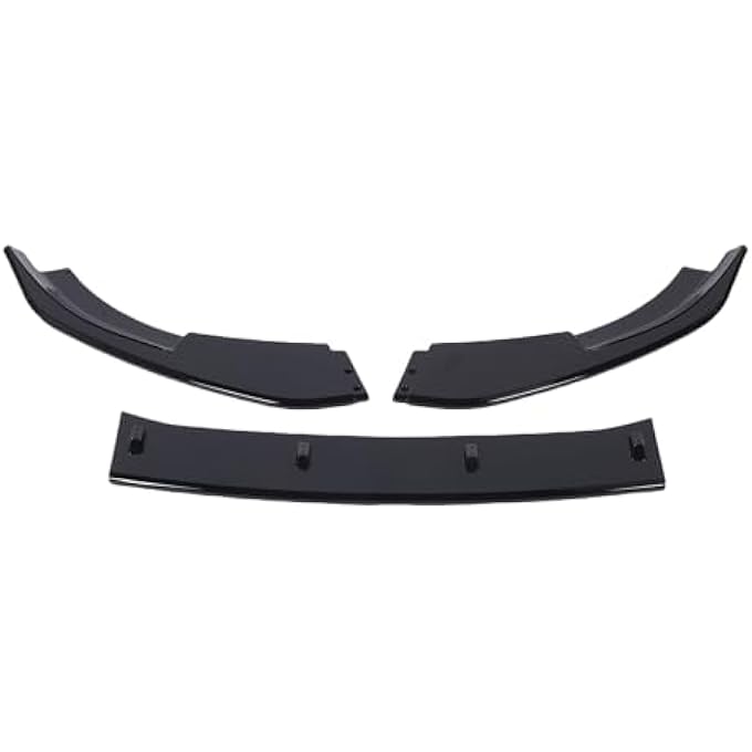Jiawu Front Bumper Lip Spoiler Splitter Gloss Black, Improvement of Aerodynamic Performance for MK6 GTD 2008-2012 - Image 1