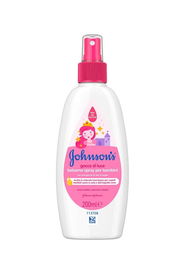 Johnson's Baby Kids Conditioner Spray Shiny Drops 200ml - Image 2
