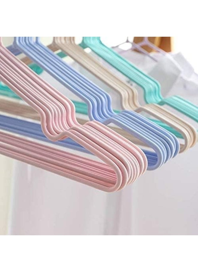 Generic 20-Piece Cloth Hangers Sturdy Non-Slip Metal Cloth Hanger for Clothes - Space-Saving Adult Hangers, Strong Metal Hangers for Dresses, Coats, Shirts, Jackets (Pink)  - Image 5