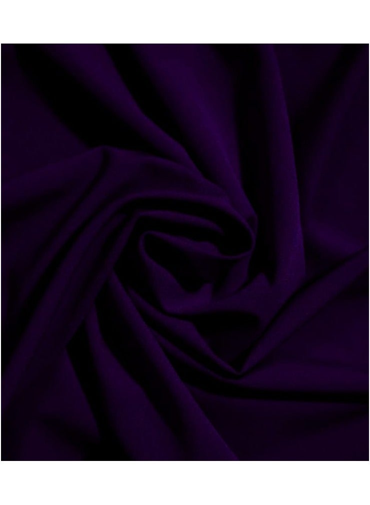 Deep Purple Chiffon Hijab for Women – Lightweight, Non-Slip, Breathable Headscarf | 28 x 72 Inches | Stylish & Elegant Scarf for Muslim Women | Ideal for Daily Wear & Special Occasions - Image 5