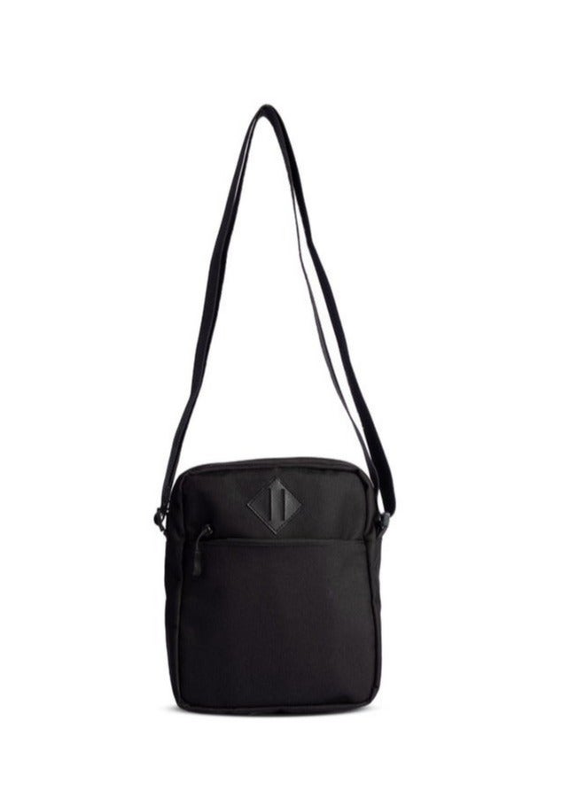 Ar supply Ar Cross by Arij Bags | Crossbody Bag for Daily Use and Outings, Main Compartment, Front Pocket, Inner Pocket, Adjustable Strap (24 × 18 × 8 cm) (Black) - Image 1