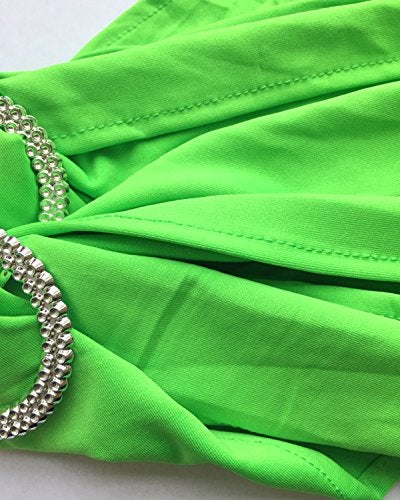 iEventStar Chair Sashes Chair Bow Chair Decoration Spandex Stretch Band with Buckle Slider for Wedding Party Events 10PCS (Light Green) - Image 3