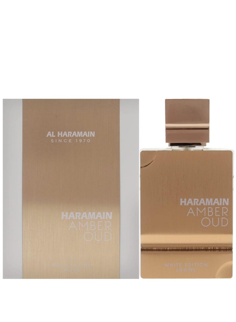 Al Haramain Amber Oud White Edition Eau De Parfum Spray for Unisex 3.4 Ounce - Image 1