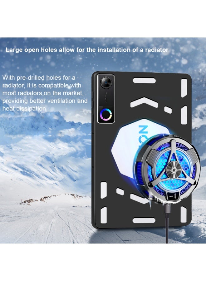 جراب TPU لجهاز Legion Y700 Gen 5 (إصدار 2026) - يتميز بفتحة خلفية واسعة للمبرد، حماية شاملة لكامل الجهاز ضد الصدمات، حواف مرتفعة لحماية الشاشة، تصميم نحيف بلمسة نهائية غير لامعة ومقاومة لبصمات الأصابع. - Image 2