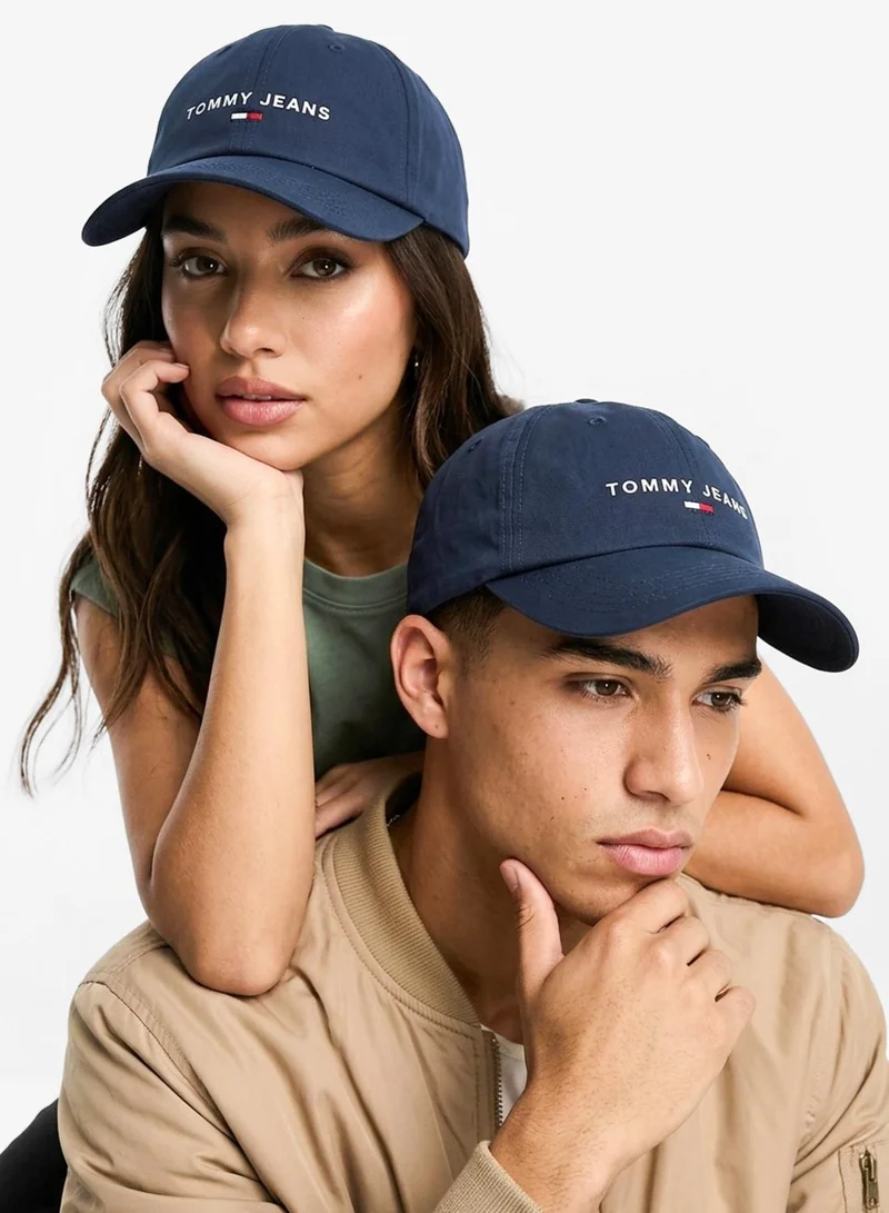 TOMMY JEANS Dark Blue Curve Peak Cap for Men | Best Price UAE