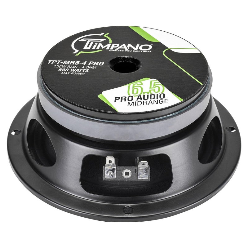 Timpano 6.5 Inch Shallow Midrange Speaker 500 Watts Max Power TPT-MR6-4 PRO, 6.5 Midrange Speakers 4 Ohm Shallow Mount Car Audio Speaker, Pro Audio Loudspeaker Compact for Doors (Single) - Image 4