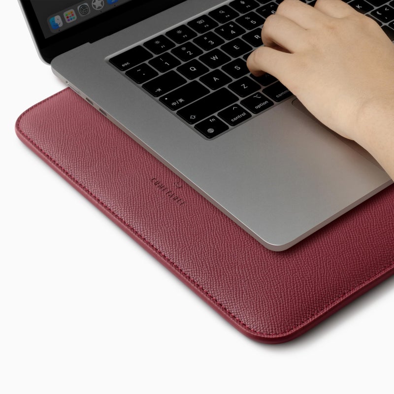 Comfyable Laptop Sleeve 13 Inch Precisely Compatible with MacBook Air M4 2025-2018 & MacBook Pro M2 2022 M1 2020-2016, Genuine Leather Cover Case, Wine Red - Image 5