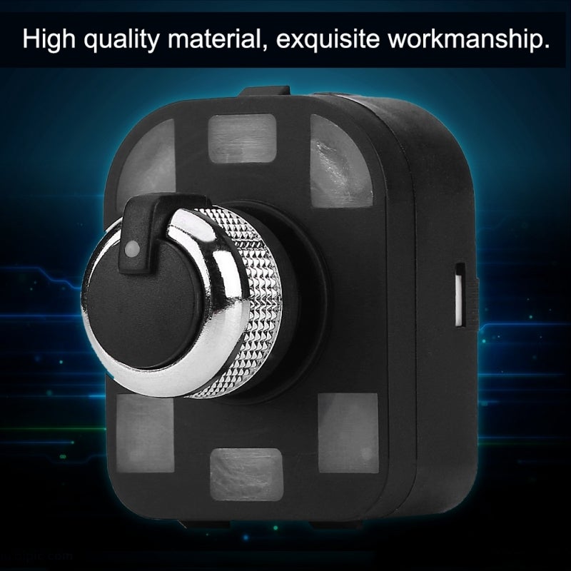 Rearview Mirror Switch: 4F0 959 565 Plating Control Knob - High Sensitivity Heating Gear Side Mirror Switch for Car Door Panel Replacement - Image 2