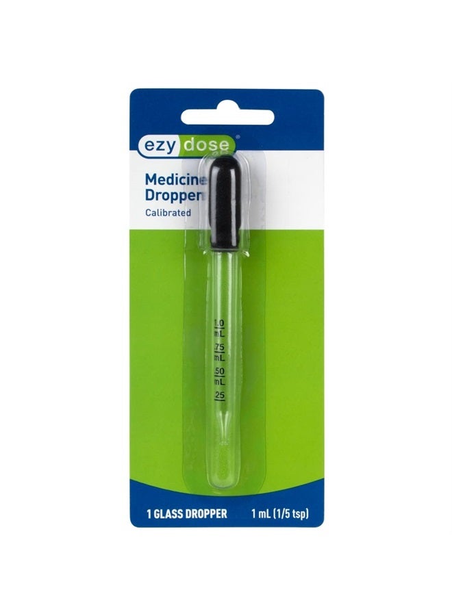 Ezy Dose Ear and Eye Medicine Dropper For Liquid & Medicine, 1mL Capacity Calibrated Glass, Deliver Correct Dose, Clear, Made in the USA, BPA Free - Image 4