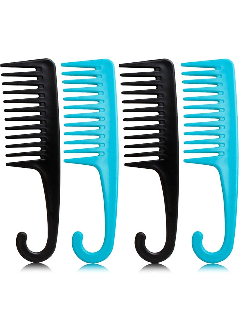 SmaringRobot - Professional Wide Tooth Combs 4PCS Large Combs for Women  Men Reduce Dandruff Detangle Knotting Curly Hair Styling Tools  Appliances for Wet  Long Hair - Image 1