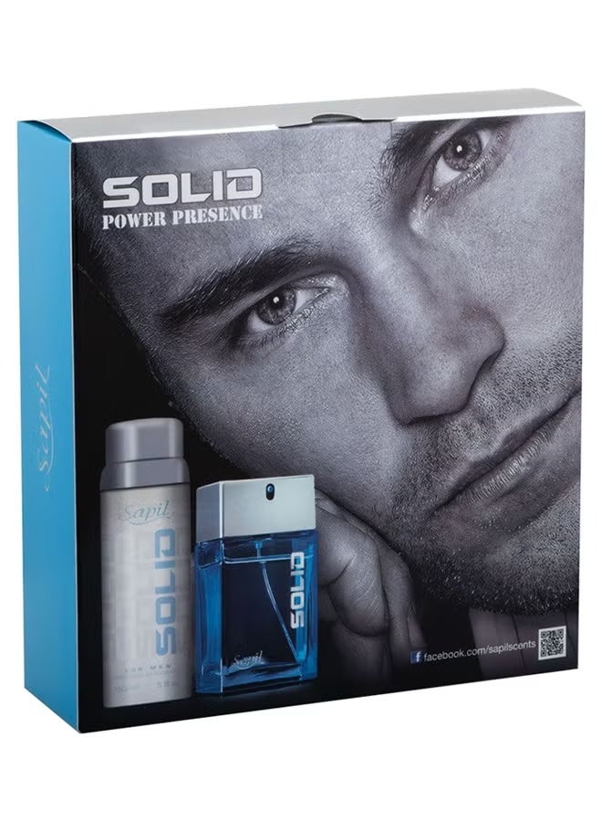 SOLID Sapil Solid Men's Gift Set with EDT 100ml and Deodorant 150ml - Image 2