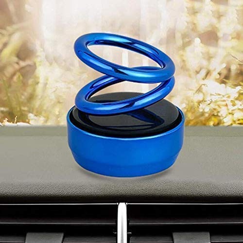 LNT Solar Powered Rotating Solar Crystal Car Air Freshener Car Dashboard Accessory For Car Interior Decoration For All Cars (Blue), Pod, Pack Of 1 - Image 4