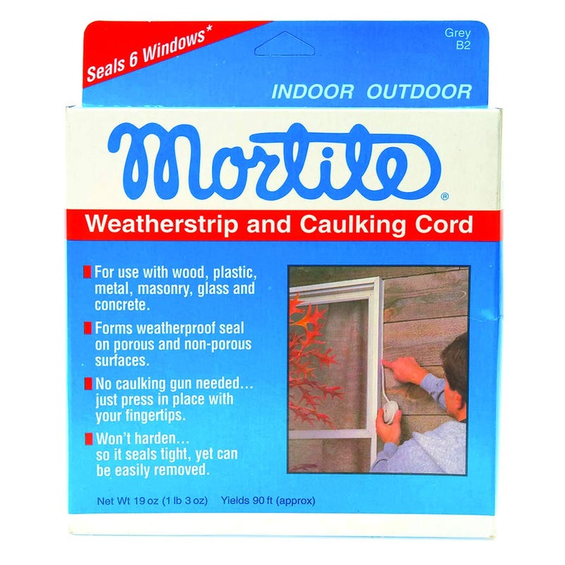 Frost King B2 Mortite Fingertip Caulking Cord, 1/8" x 90 ft, Grey - Image 4