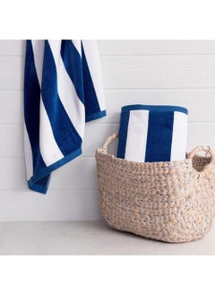 Rock Pow Oversized Beach Towels (2 Pack, 76x180 cm) - Extra Large 100% Cotton Summer Pool Cabana Stripe Highly Absorbent & Soft Towel  - Image 2