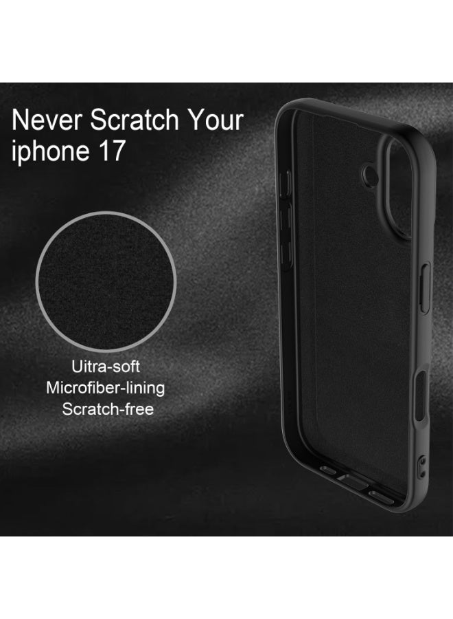 iPhone 17 Case Liquid Soft Silicone Slim iPhone 17 Cover with Inside Microfiber Lining Shockproof Protective Phone Case for iPhone 17 6.3 inch - Image 4