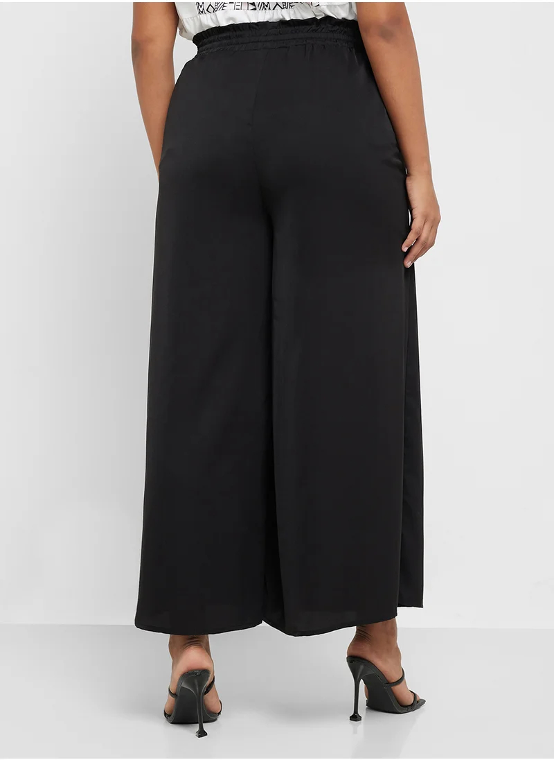Ginger Plus Elasticised Waist Wide Leg Pants