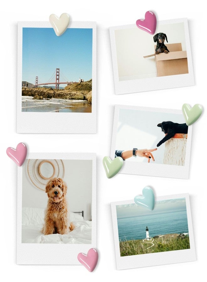 ميمازن مجموعة مغناطيسات ثلاجة من ماي مازن، ٢٠ قطعة، مغناطيسات ثلاجة لطيفة، مغناطيسات ملونة للسبورة البيضاء والخزائن، مغناطيسات زخرفية على شكل قلب للفصول الدراسية والمطابخ والمكاتب - Image 3