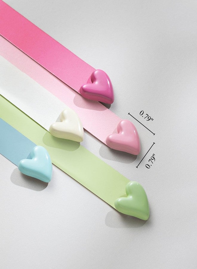 ميمازن مجموعة مغناطيسات ثلاجة من ماي مازن، ٢٠ قطعة، مغناطيسات ثلاجة لطيفة، مغناطيسات ملونة للسبورة البيضاء والخزائن، مغناطيسات زخرفية على شكل قلب للفصول الدراسية والمطابخ والمكاتب - Image 2